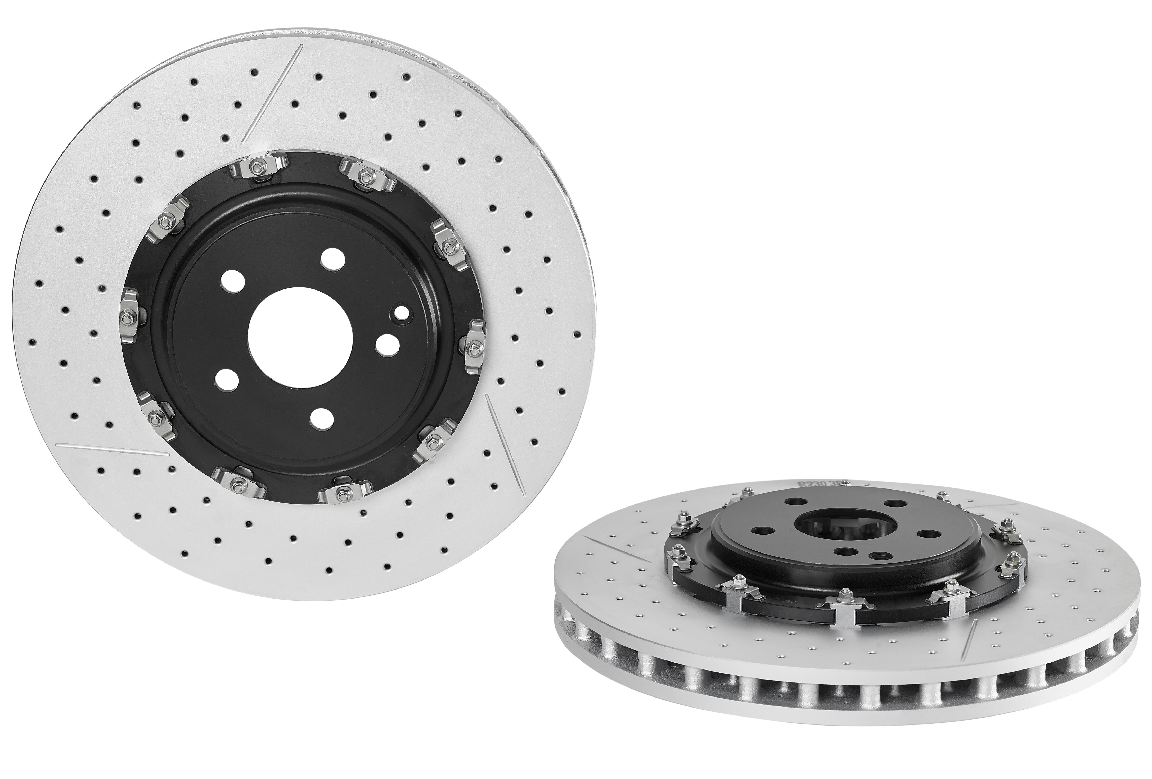 Brembo Brake Pads and Rotors Kit - Front and Rear (380mm/330mm) (Low-Met)